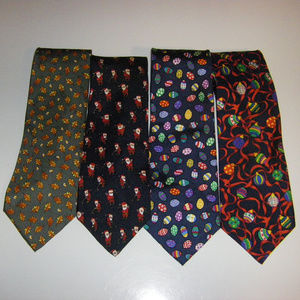 Lot of Alynn Ties Christmas Easter and Autumn